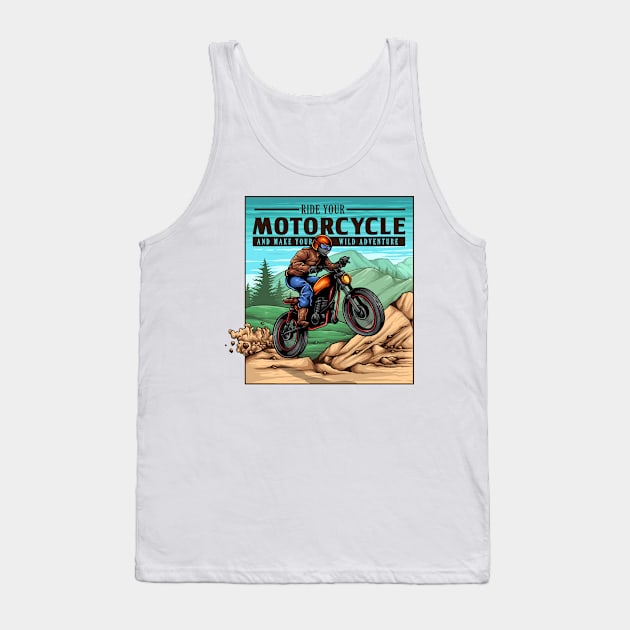 Motorcycle Tank Top by SAN ART STUDIO 